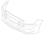 Front Bumper - 86511F2AA0