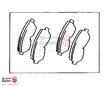 طقم فحمات فرامل امامية - 0446560020