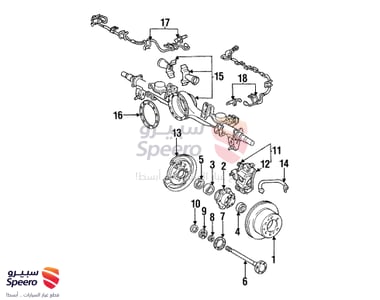 طقم فحمات فرامل امامية - 0446560020