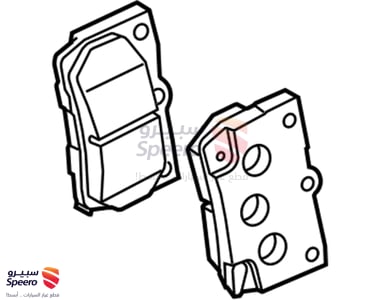 طقم فحمات فرامل خلفية تويوتا IS F 2000-2014