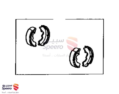 قماش فرامل خلفي - 0449522090