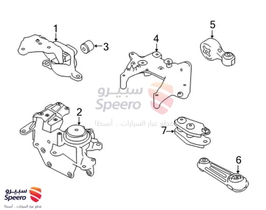 كرسي مكينة امامي يسار - 112204BA1A