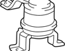 INSULATOR SUB-ASSY, ENGINE MOUNTING, RH - 1230528060