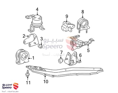 INSULATOR SUB-ASSY, ENGINE MOUNTING, RH - 1230528060