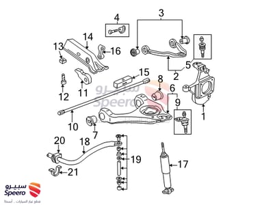 جلدة عمود توازن خلفي - 14071381