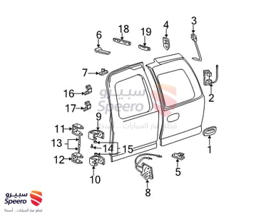 قفل باب شنطة - 15808595
