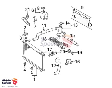 رديتر ماء - 164000A180