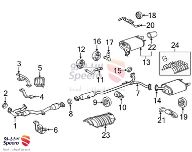 ديكور شكمان خلفي - 174080V010
