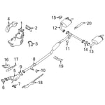 Exhaust Rubber 20651JN01A