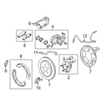 صورة طقم فحمات فرامل خلفية
