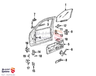 مكينة زجاج امامي يمين - 20945139