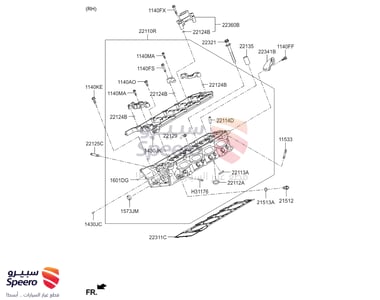 BOLT-CYLINDER HEAD - 223213F300