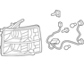 headlight F,L - 22853027