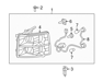 headlight F,L - 22853027