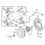 Rear Brake Pad Sensor 23341199