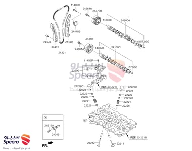 GEAR ASSY, CAMSHAFT TIMING EXHAUST - 243502B700