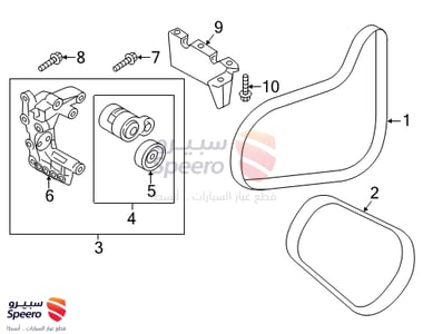 Tensioner Engine Belt - 252812GGB3