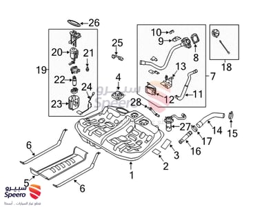 Pulley Engine Belt tensioner - 2528825001
