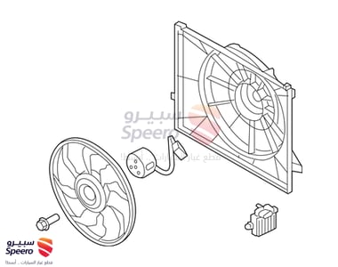 Radiator fan - 253802S550
