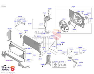 مروحة رديتر - 25380M6000