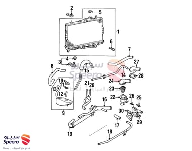 Hose-Radiator, Upper - 2541125100