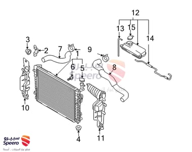 Hose-Radiator, Upper - 254112E100