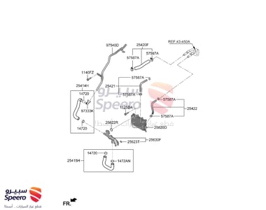 HOSE-OIL COOLING RETURN - 25422S2500