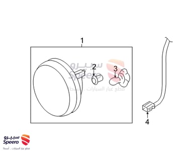 Fog light F,R - 25866495
