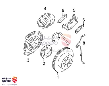 PLATE ASSY-BACK,REAR BRAKE LH - 25877333