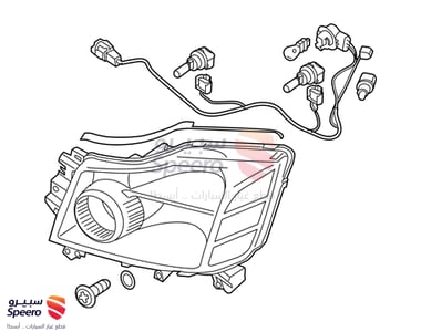 Driver Side Headlight Assembly - 260609GA0B