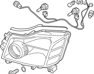 Driver Side Headlight Assembly - 260609GA0B