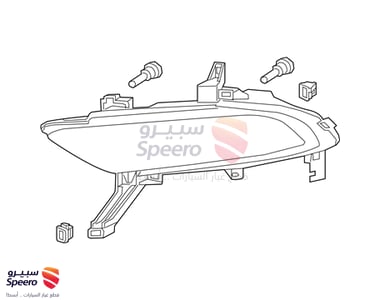 كشاف ضباب امامي يسار - 261554RA0B