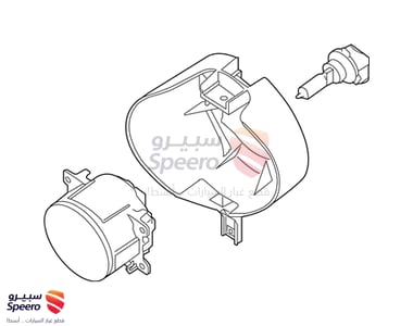 Left Front Fog Light - 26155EA525