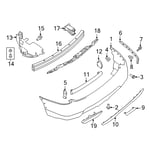 عاكس صدام خلفي يسار 265656FV0B