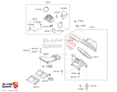 فلتر هواء مكينة - 28113A9100