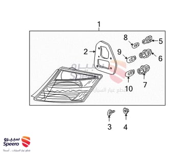 Taillight Assy., R. - 33500TE0A11