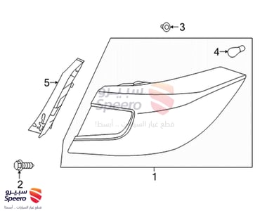 اسطب خلفي يمين - 33500TVAA01