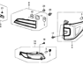 Left Rear Light - 33550TG7A01