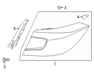 Taillight Assy., L. - 33550TVAA01