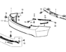 Left Rear Bumper Reflector - 33555T2AA01