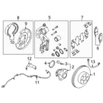 صورة Left Rear Handbrake Cable