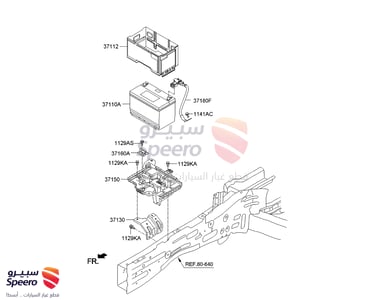 TRAY ASSY BATTERY - 371502W000