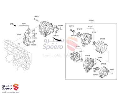 Engine Alternator - 373002CTA0