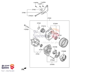 ALTERNATOR ASSY - 373002E200