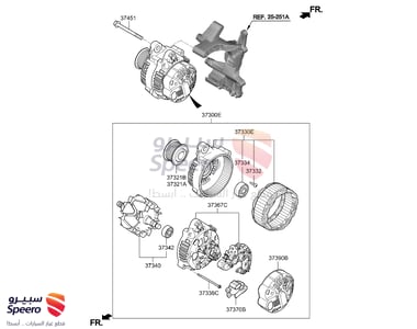 PULLEY-GENERATOR - 373222G500