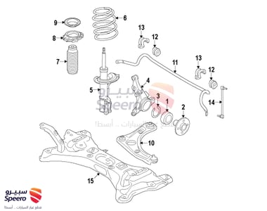 قفل باب خلفي يسار - 400151HA0A