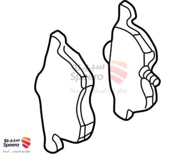 طقم فحمات فرامل امامية - 41060VK190