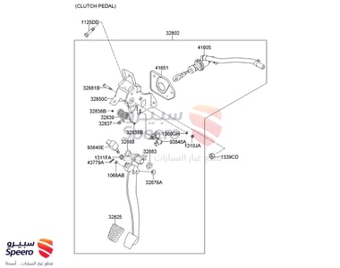 CLUTCH MASTER/CYLINDER & HOSE - 416052S000