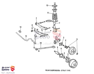HUB & BEARING ASSY, REAR AXLE, RH/LH - 4241012090