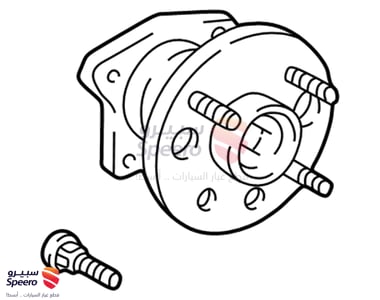 HUB & BEARING ASSY, REAR AXLE, RH/LH - 4241012090